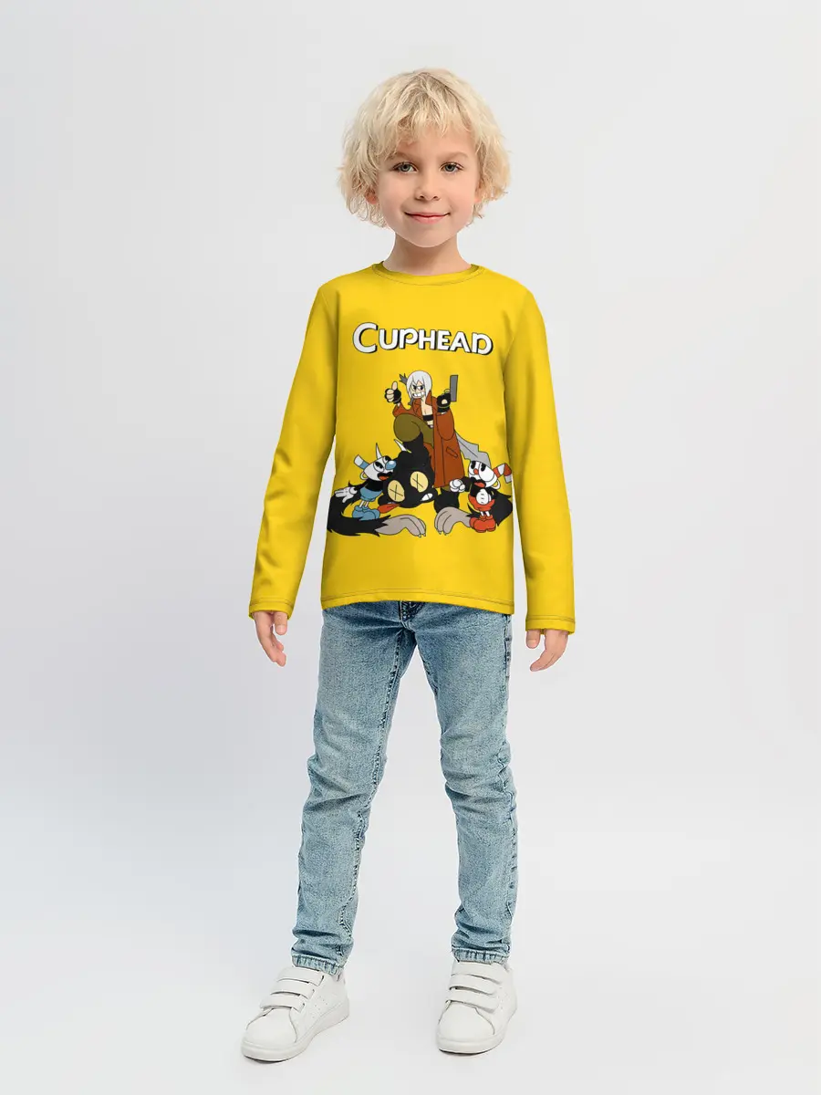 Детский лонгслив / Cuphead x DMC