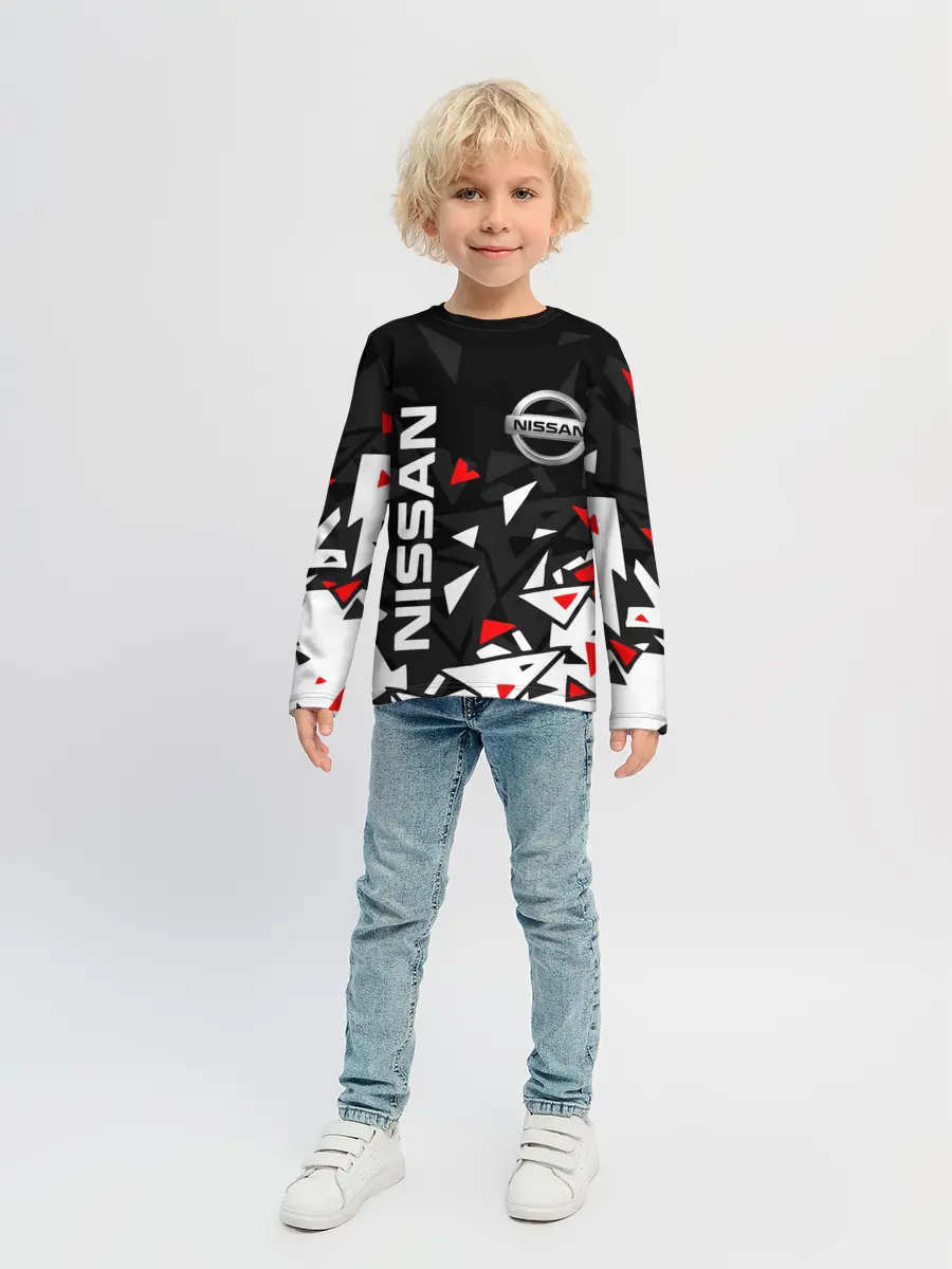 Детский лонгслив / NISSAN / НИССАН / ОСКОЛКИ