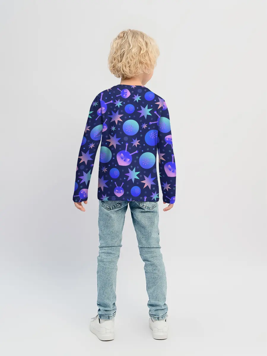 Детский лонгслив / Космический микс