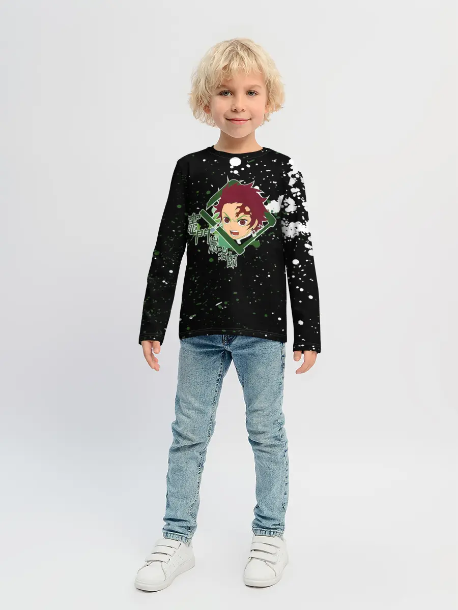 Детский лонгслив / Танджиро | Клинок, рассекающий демонов