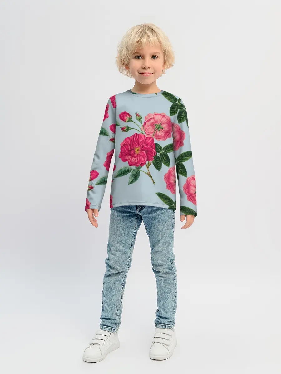 Детский лонгслив / Чайная роза