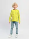 Детский лонгслив / Желтый и серый | Yellow & gray