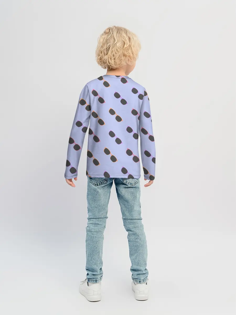 Детский лонгслив / Разноцветные очки