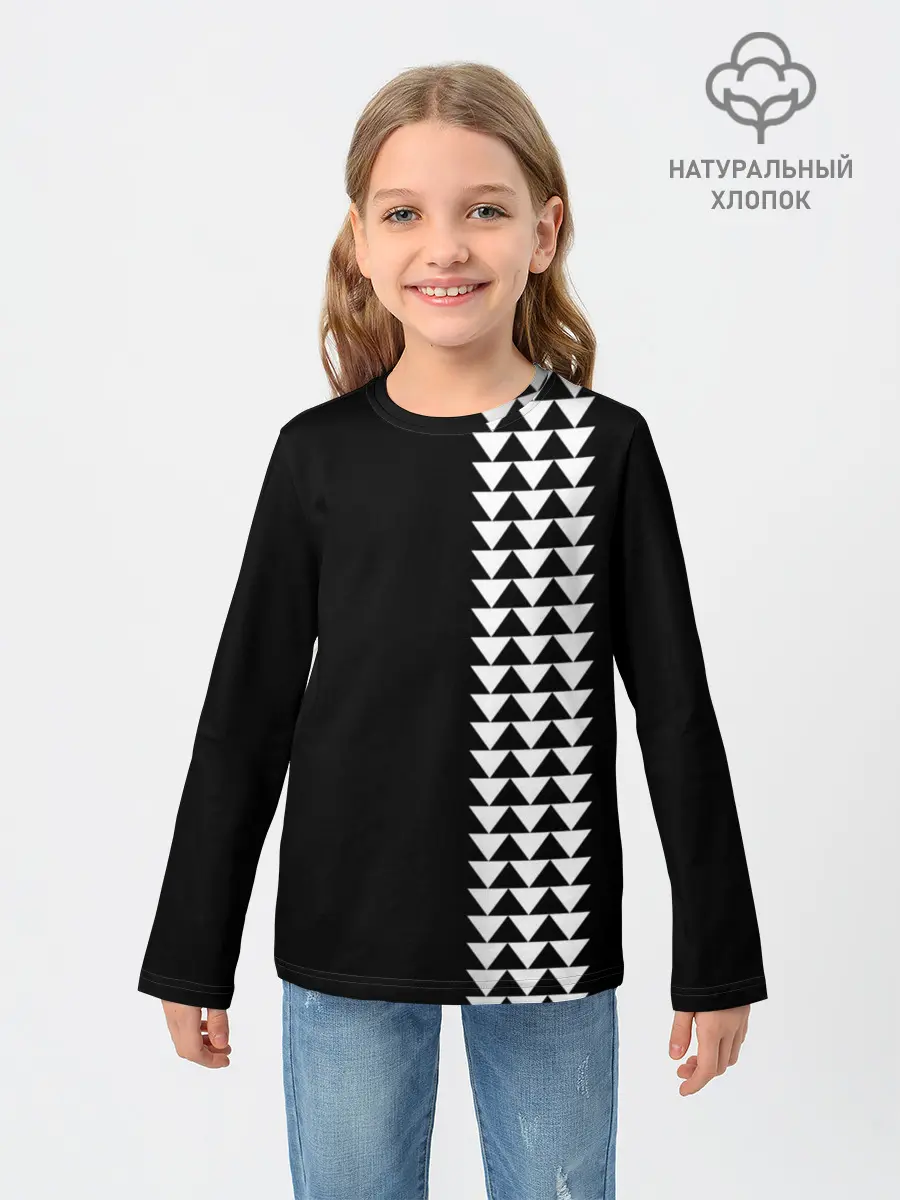 Детский лонгслив / Джейсон Момоа тату узор