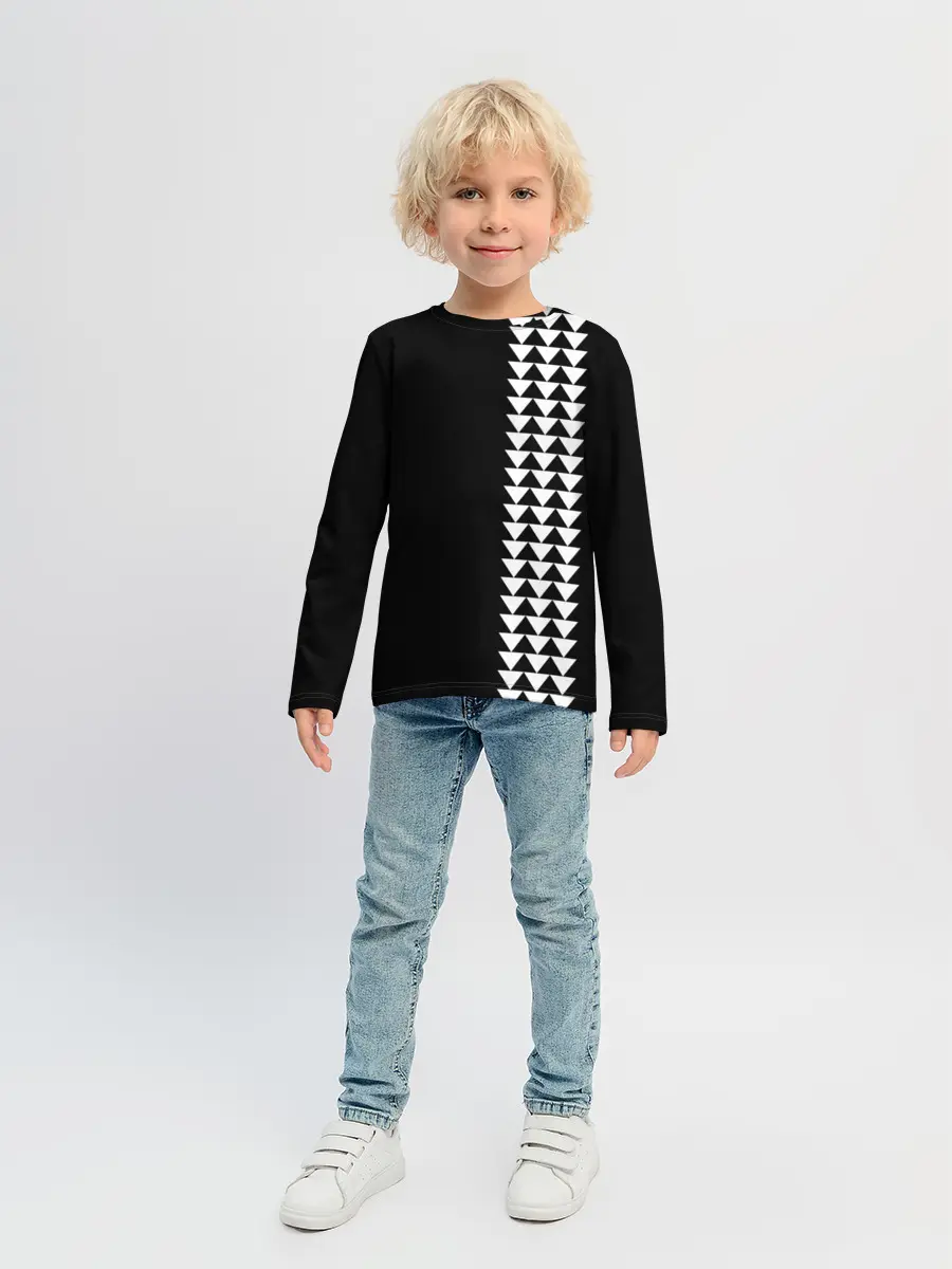 Детский лонгслив / Джейсон Момоа тату узор