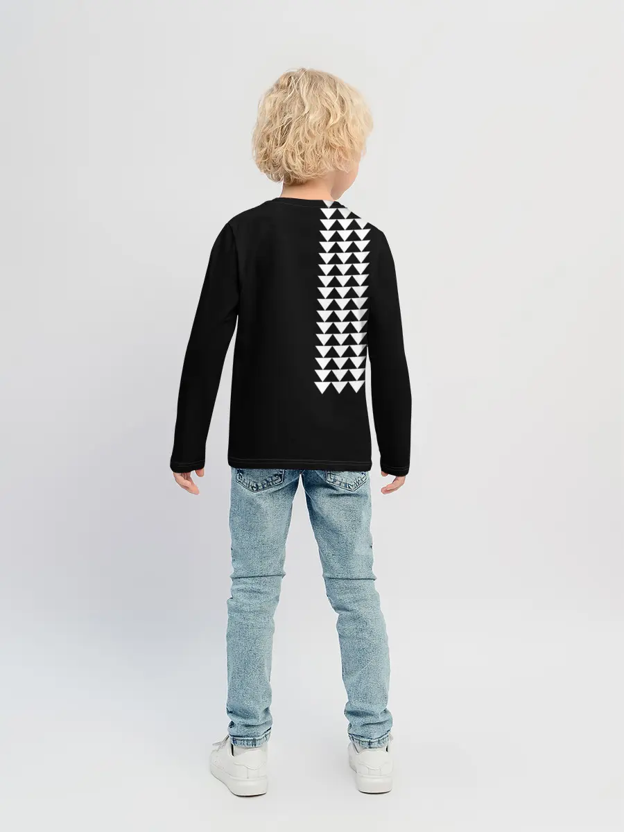 Детский лонгслив / Джейсон Момоа тату узор