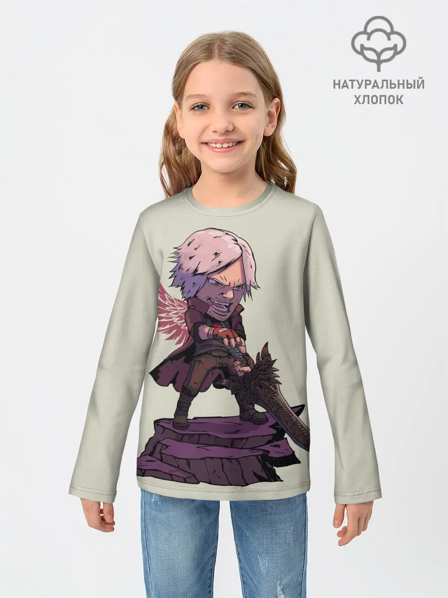 Детский лонгслив / Dante Big head