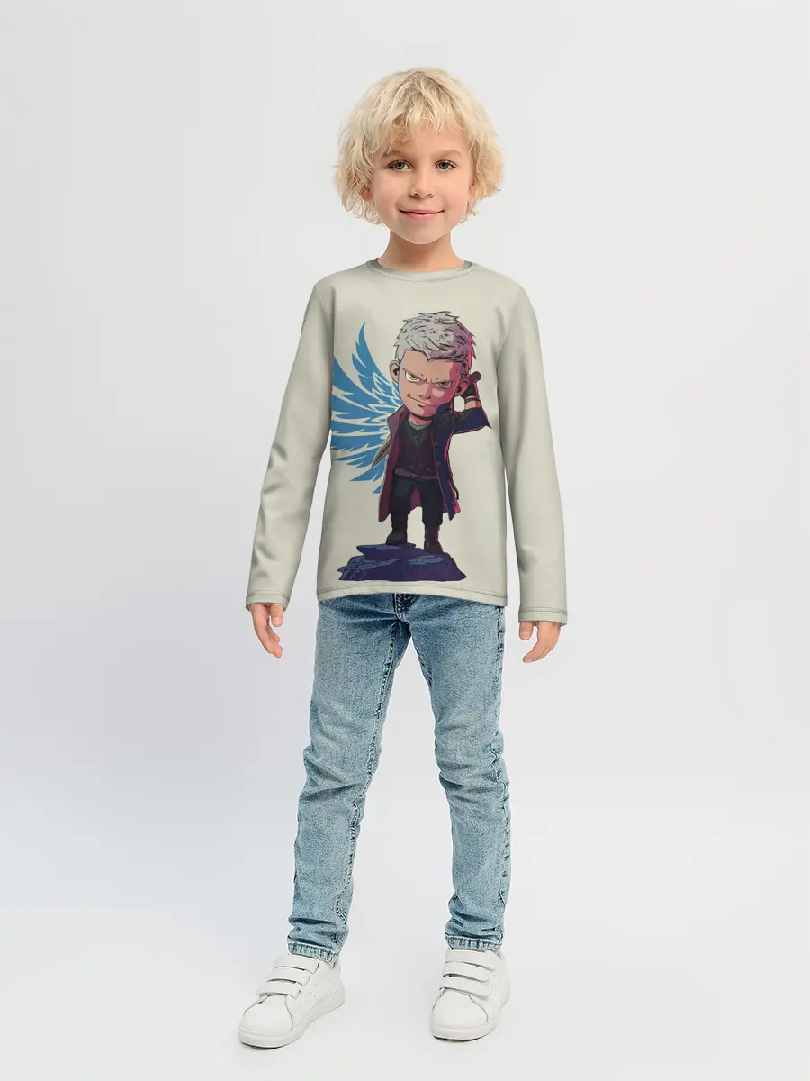 Детский лонгслив / Nero Big head