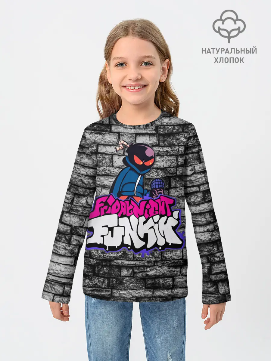 Детский лонгслив / Friday Night Funkin Bomb man B