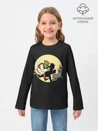 Детский лонгслив / Шрек и Осёл