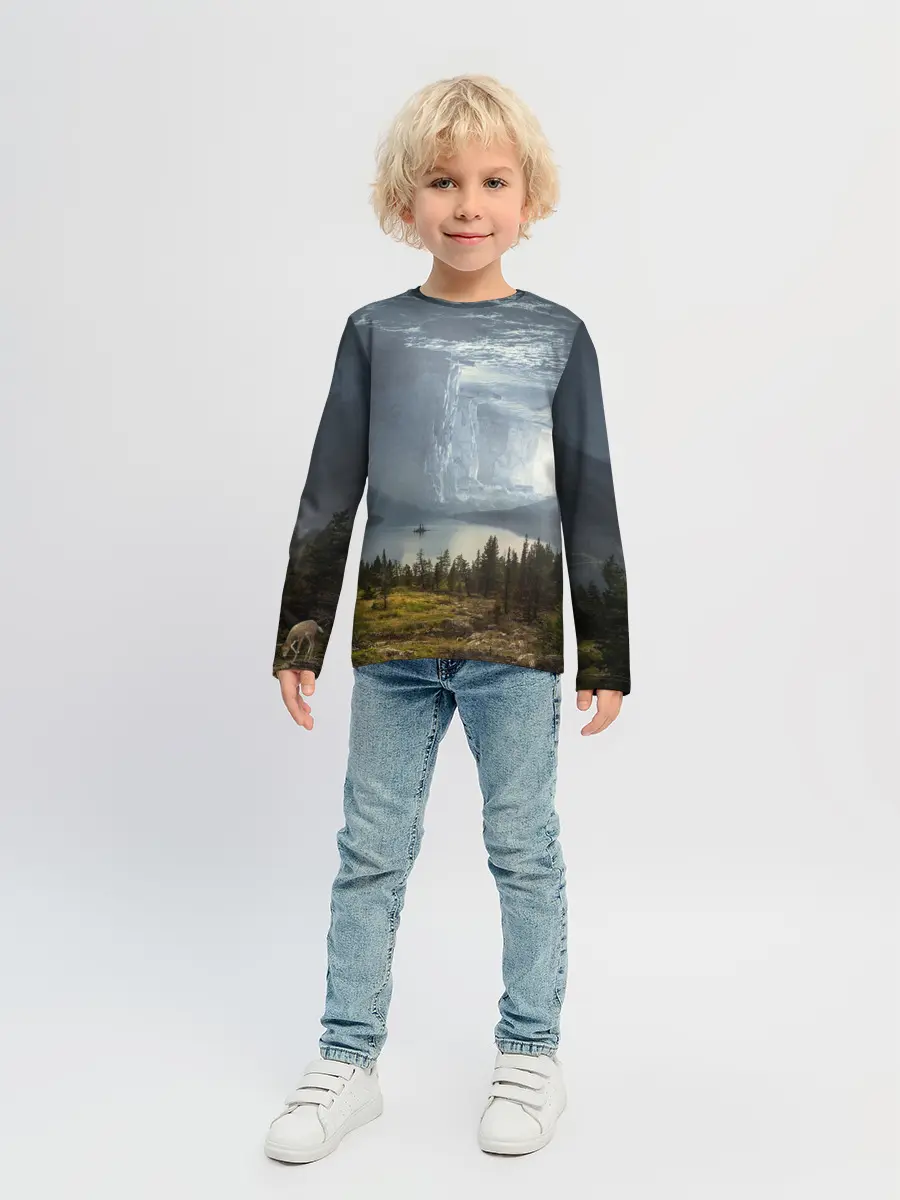 Детский лонгслив / Фантастический пейзаж