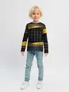 Детский лонгслив / 3D luxury black gold Плиты 3Д