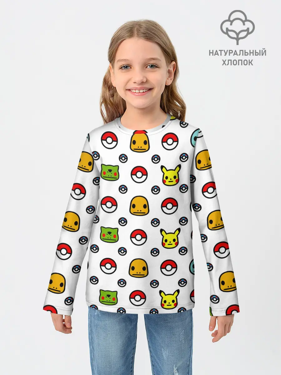 Детский лонгслив / POKEMON / ПОКЕМОНЫ