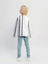 Детский лонгслив / Белые и синие полосы | Stripes