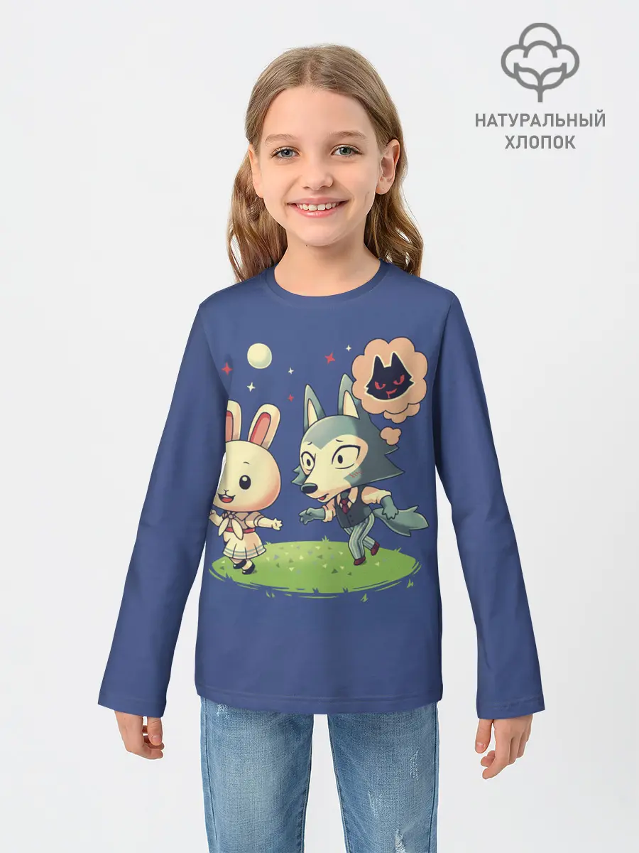 Детский лонгслив / Зайка и волчек | Beastars