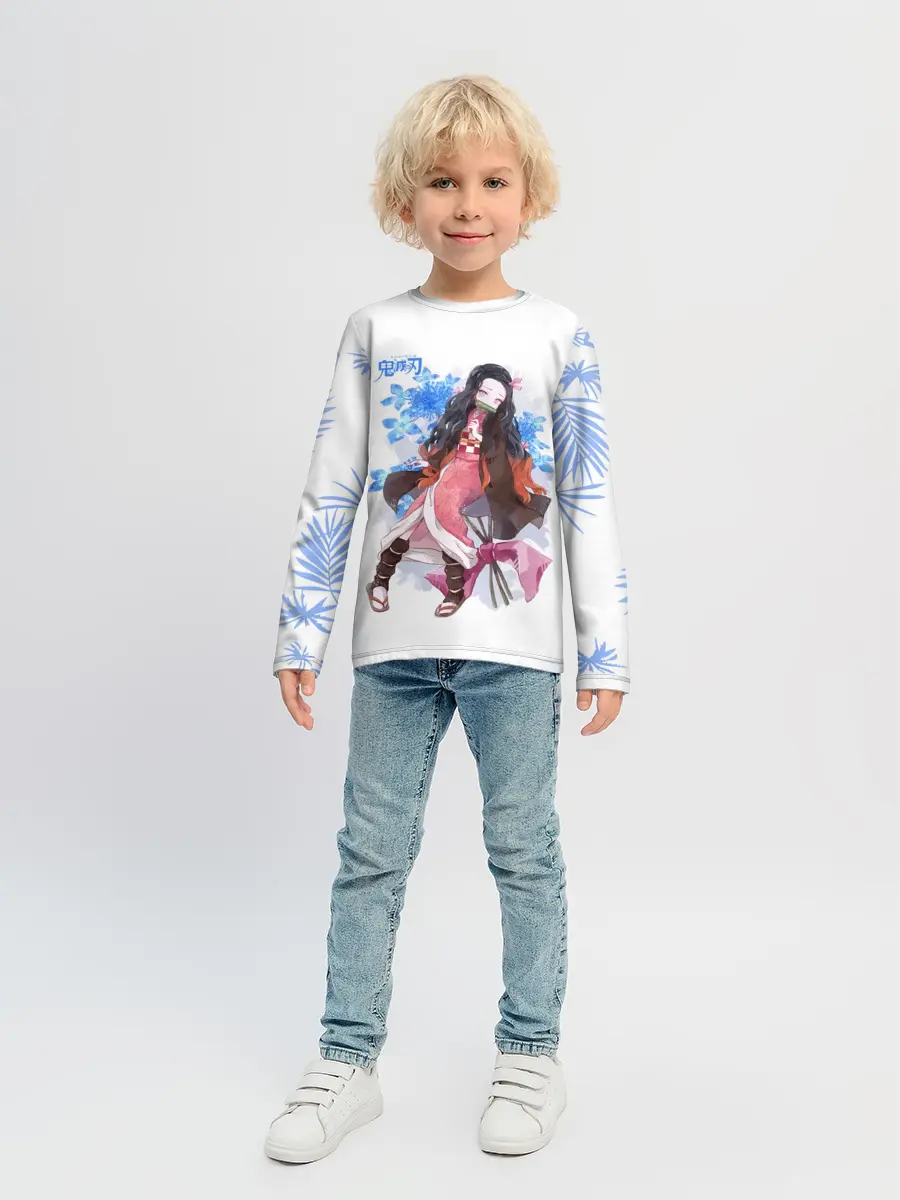 Детский лонгслив / Незуко Камадо Kimetsu no Yaiba