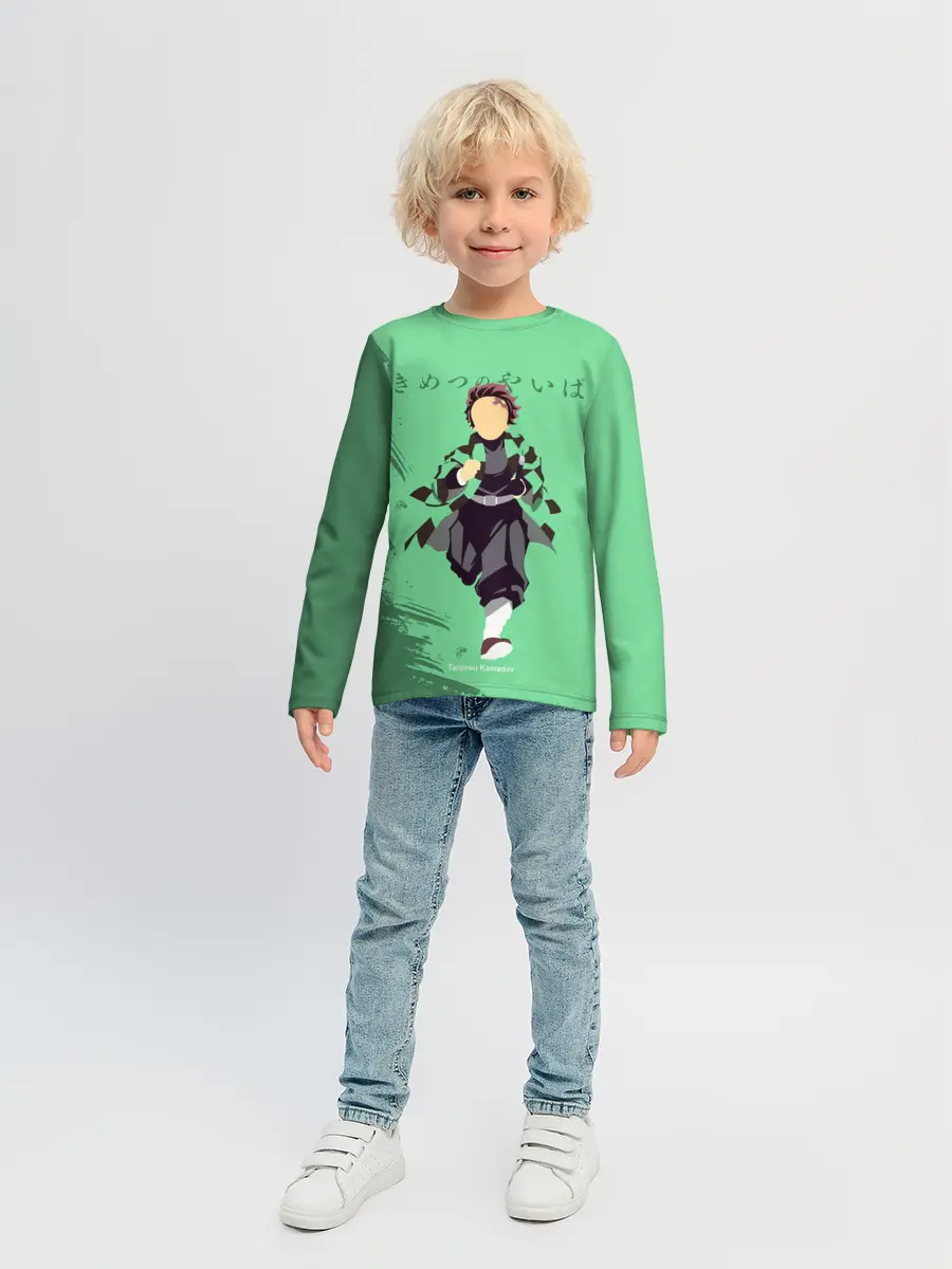 Детский лонгслив / Танджиро Камадо Kimetsu no Yaiba