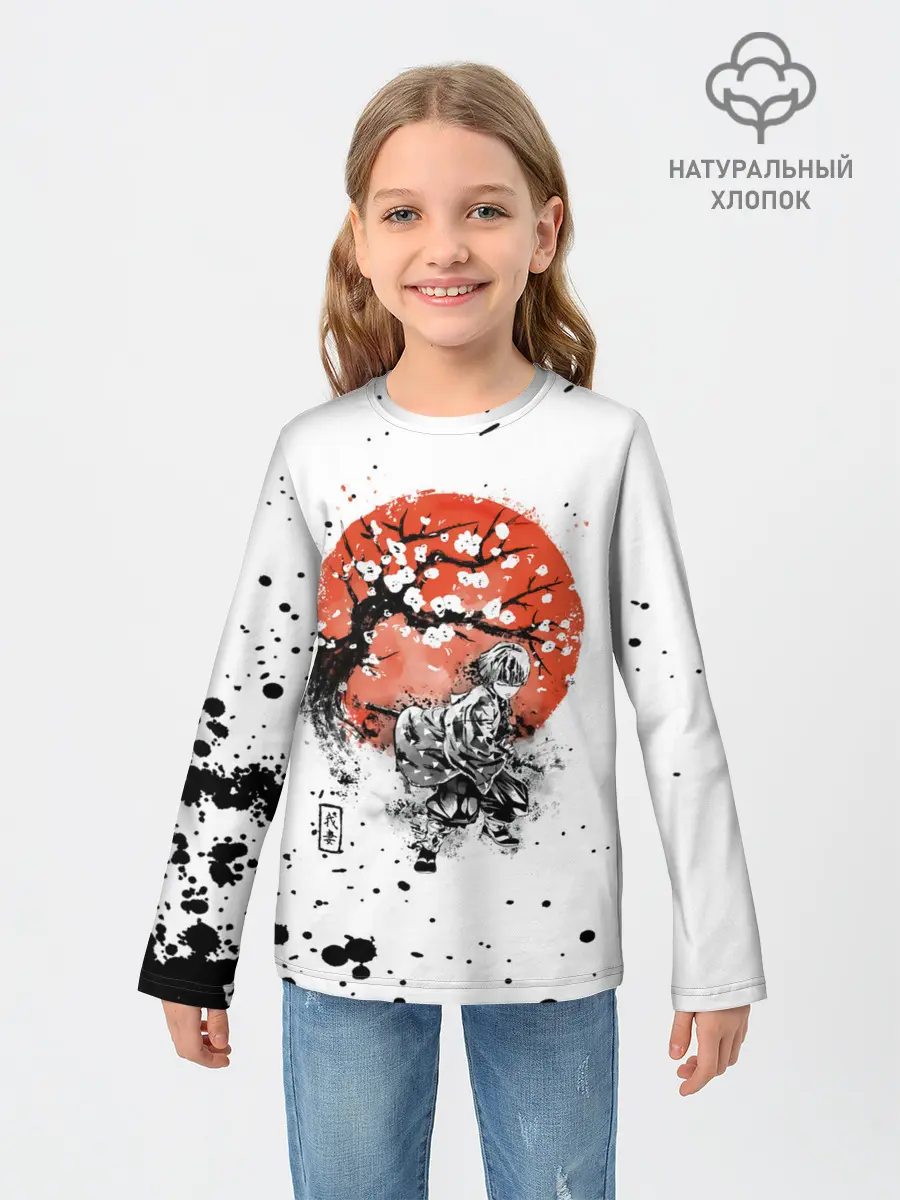 Детский лонгслив / Зеницу Агацума Kimetsu no Yaiba