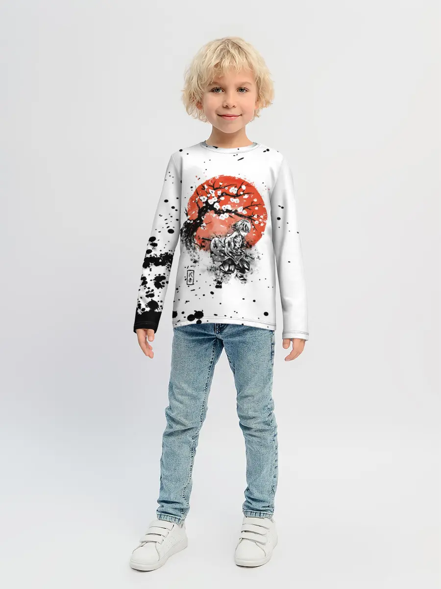 Детский лонгслив / Зеницу Агацума Kimetsu no Yaiba