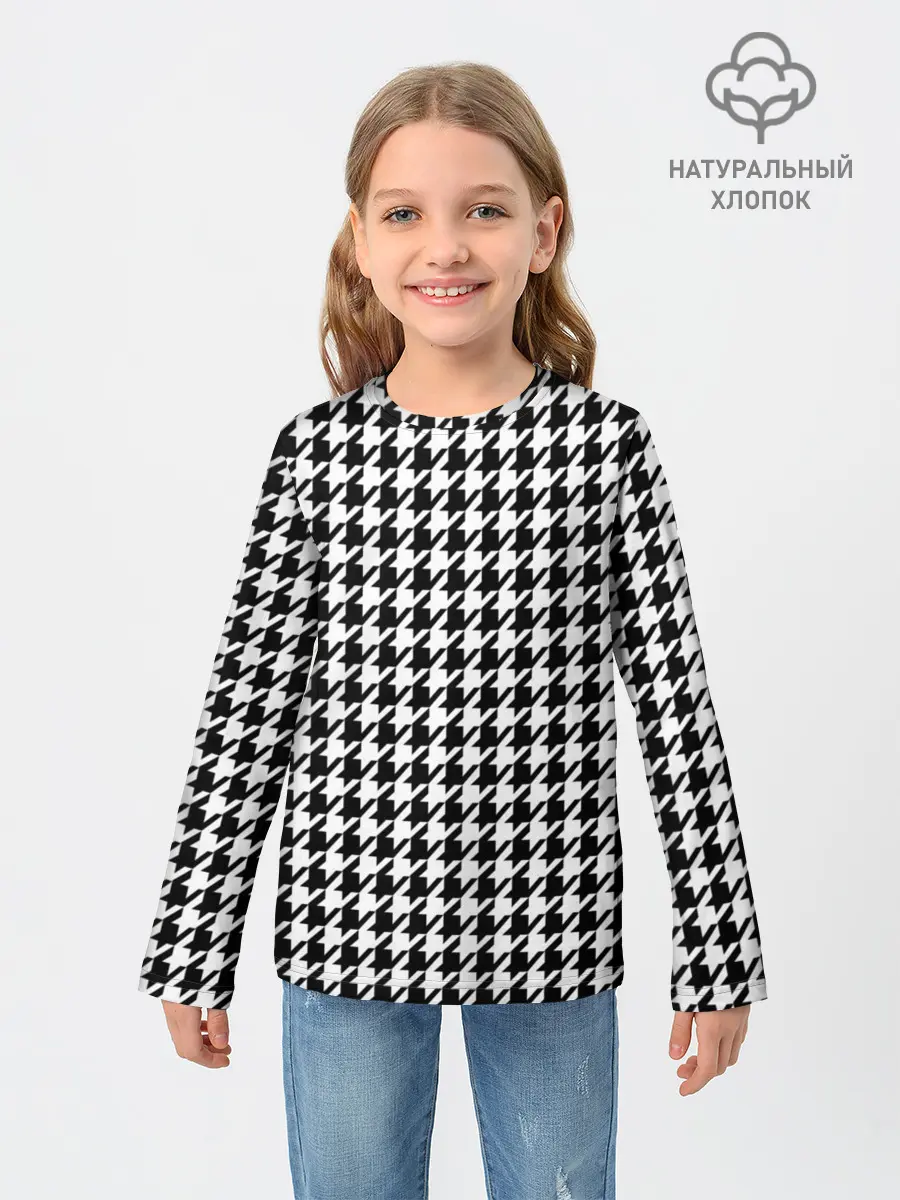 Детский лонгслив / Гусиная лапка
