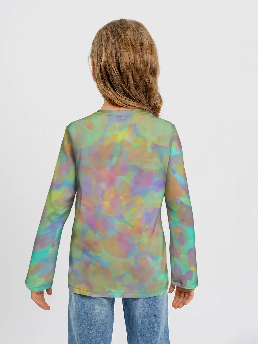 Детский лонгслив / Цветные лепестки