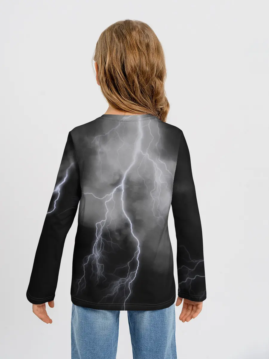 Детский лонгслив / гроза