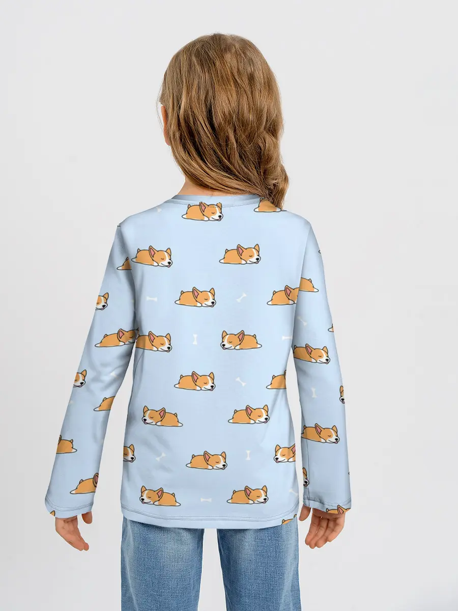 Детский лонгслив / Корги