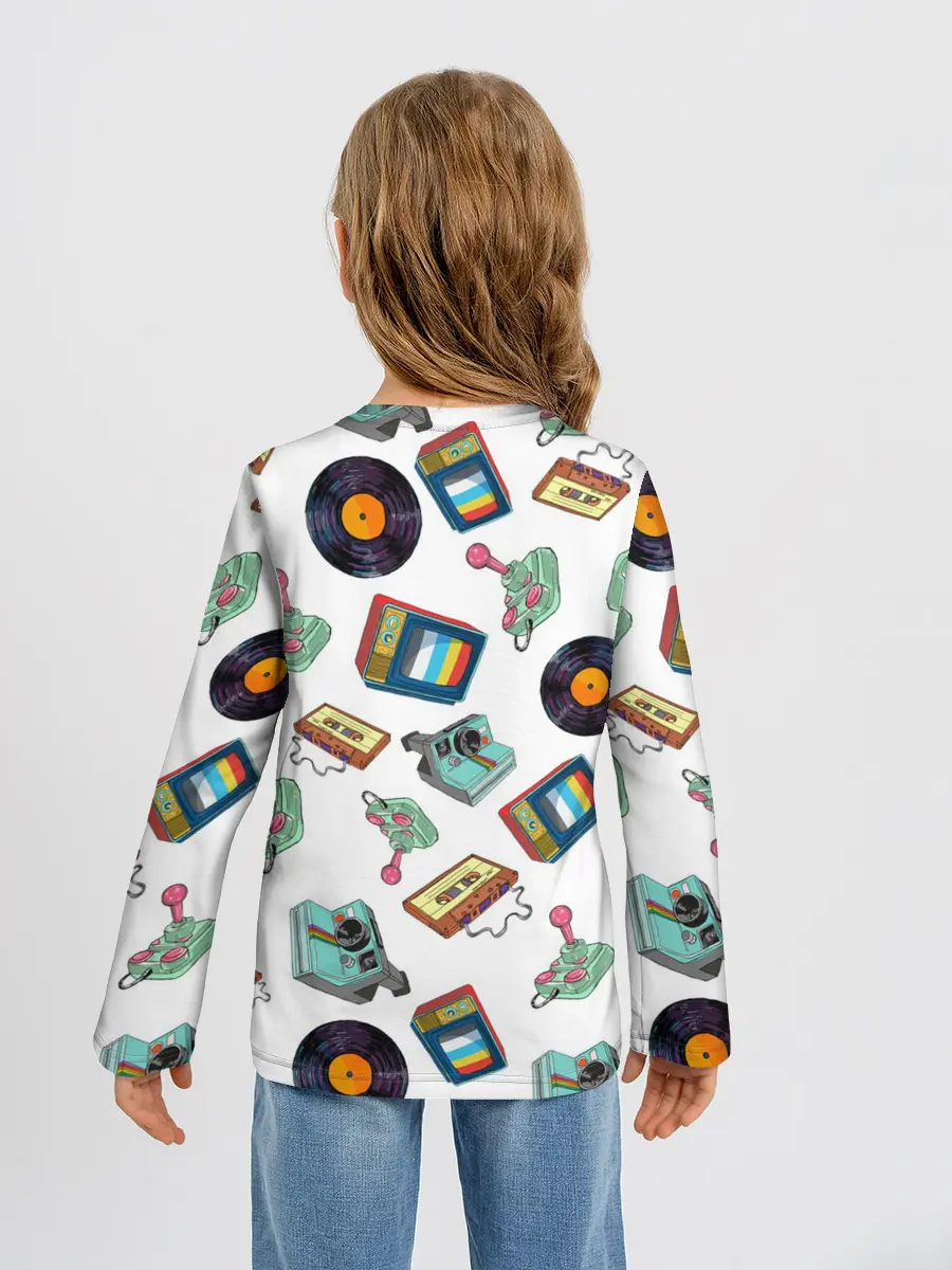 Детский лонгслив / Стиль 80х