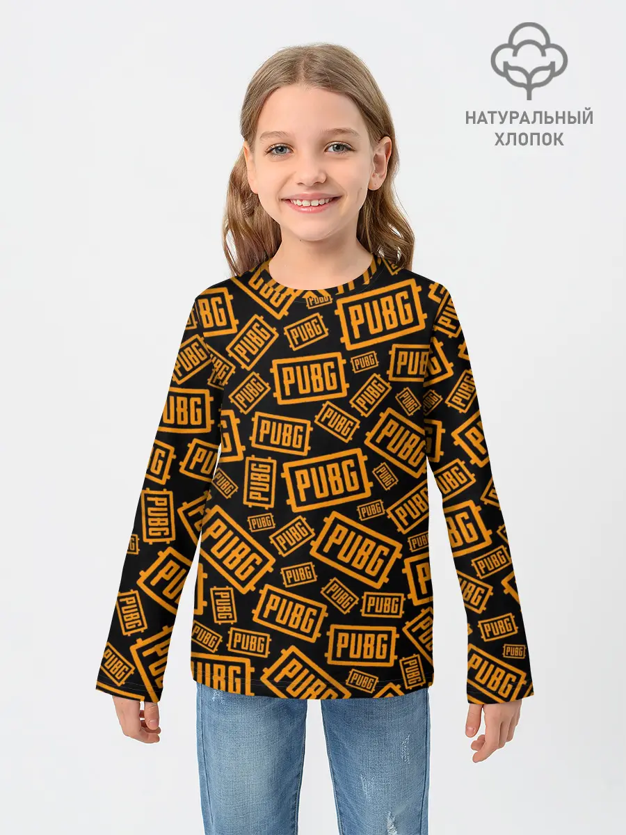 Детский лонгслив / PUBG / ПАБГ / УЗОР