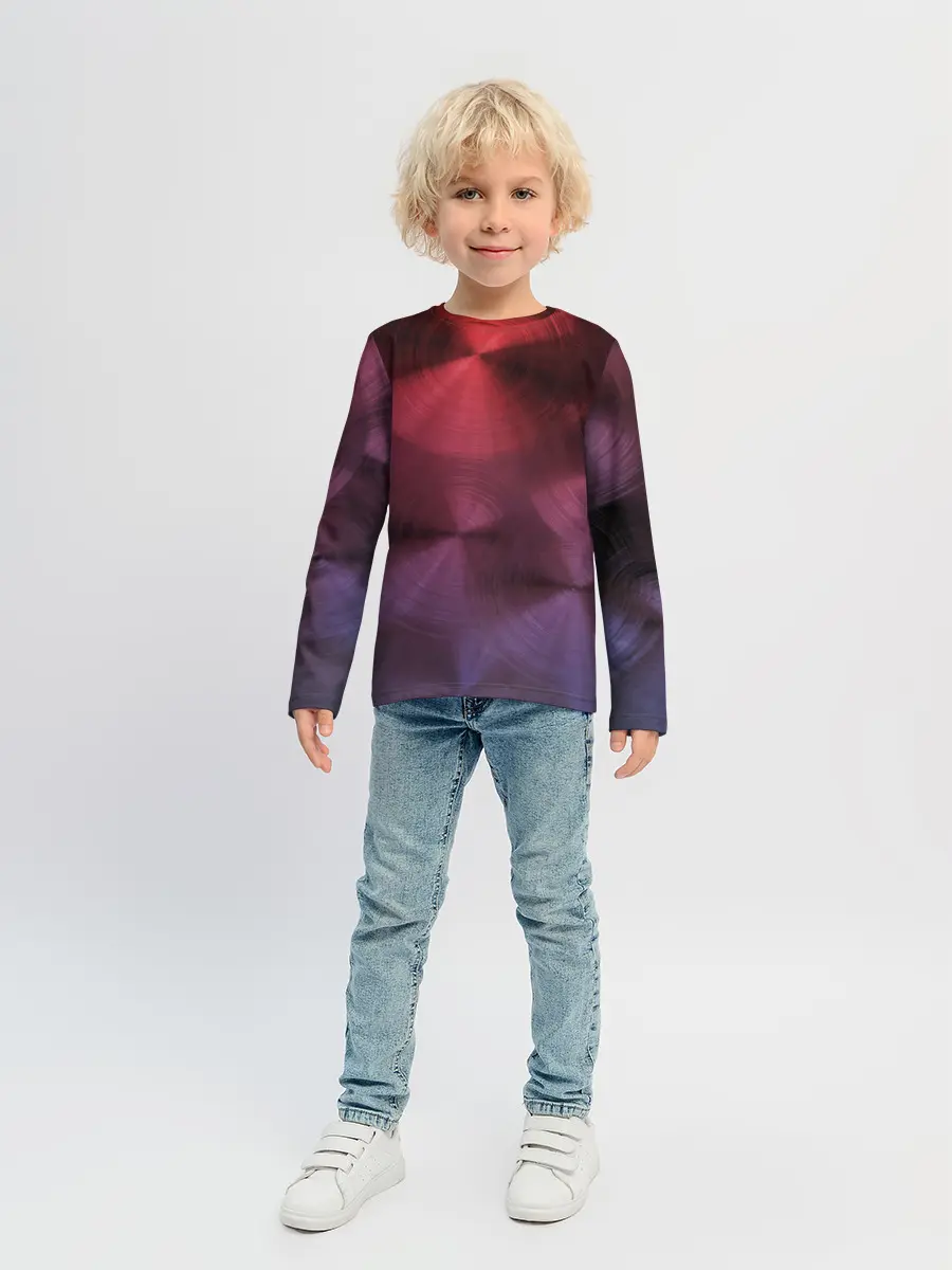 Детский лонгслив / metal texture with circles