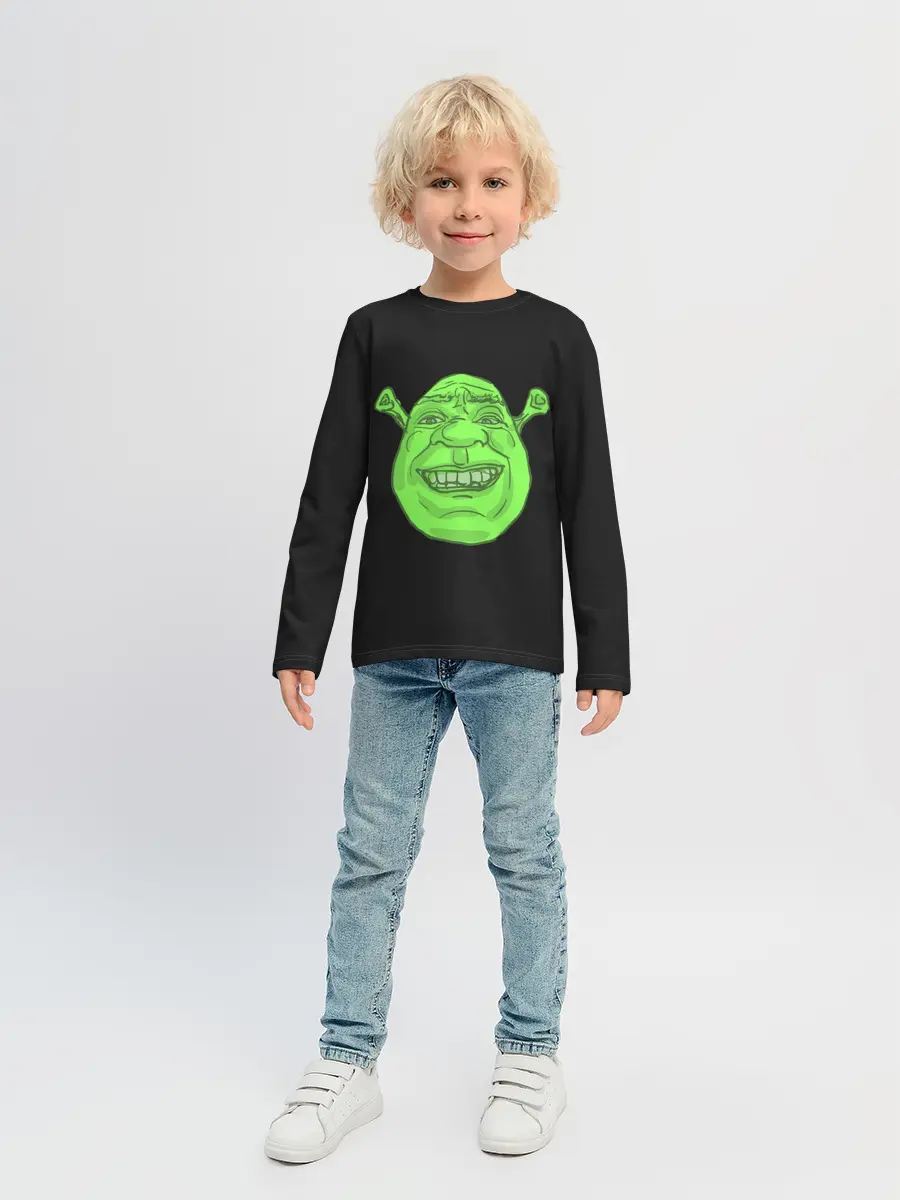 Детский лонгслив / Shreks Face