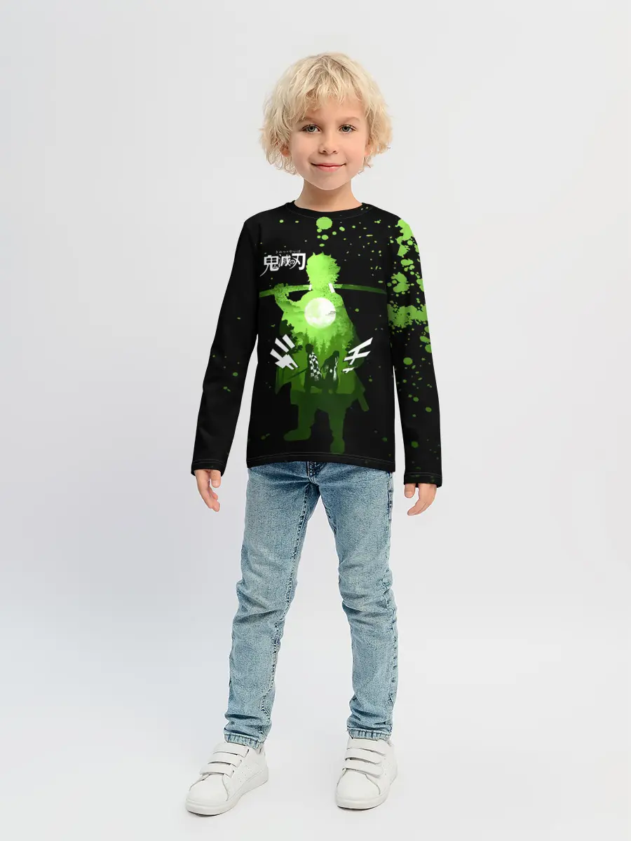 Детский лонгслив / Танджиро и Незуко Kimetsu no Yaiba