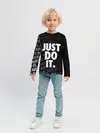 Детский лонгслив / JUST DO IT / ПРОСТО СДЕЛАЙ ЭТО