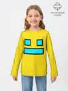 Детский лонгслив / Geometry Dash Smile