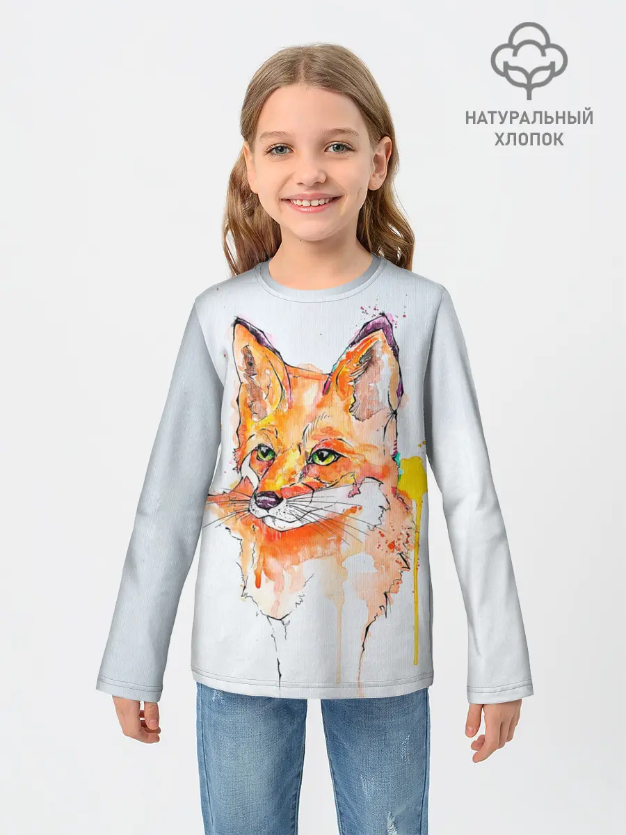 Детский лонгслив / Лисёнок