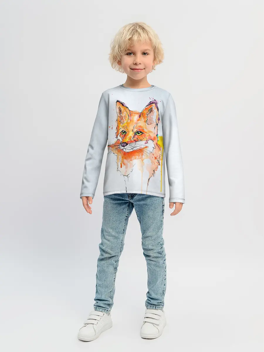 Детский лонгслив / Лисёнок