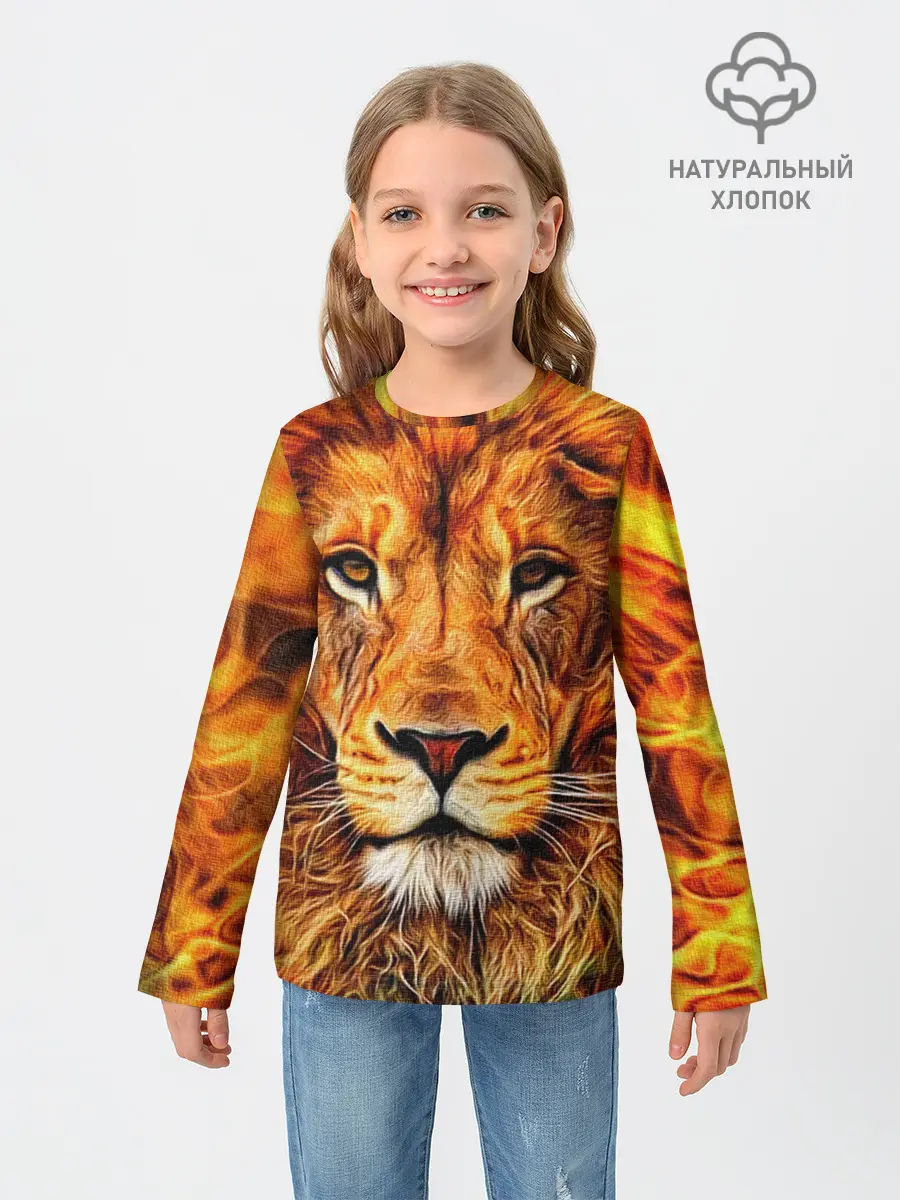 Детский лонгслив / LION