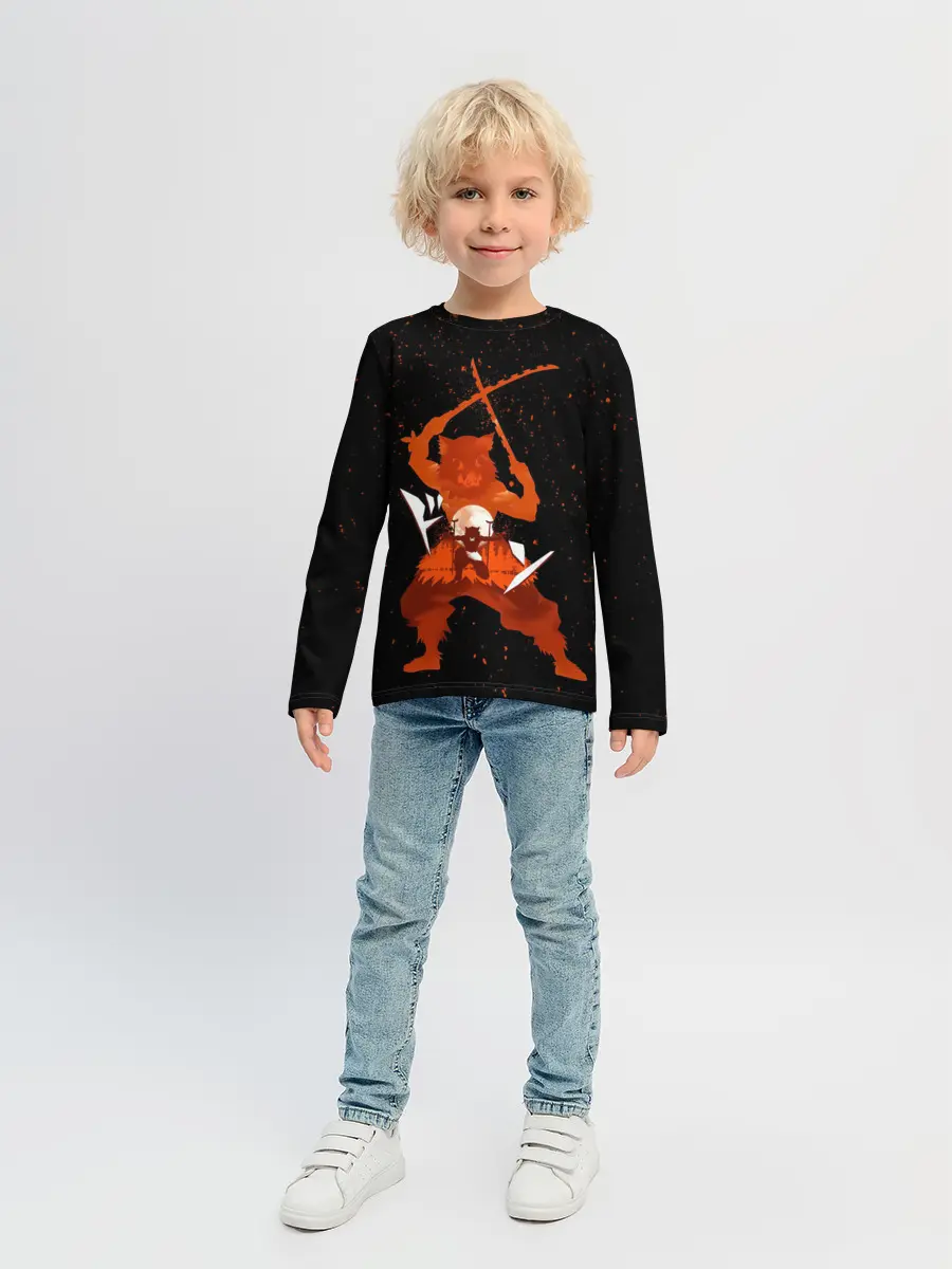 Детский лонгслив / Иноске Хашибира Kimetsu no Yaiba