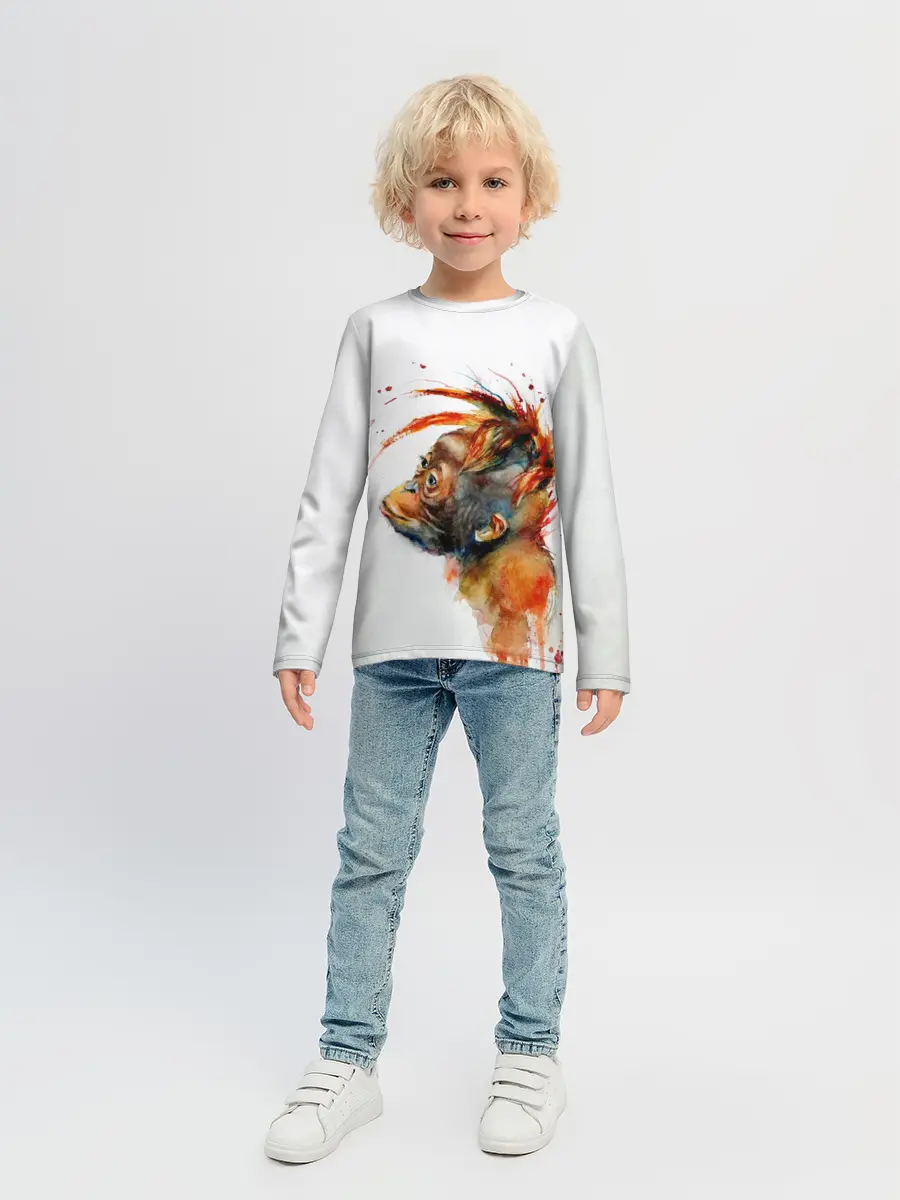 Детский лонгслив / Орангутанг