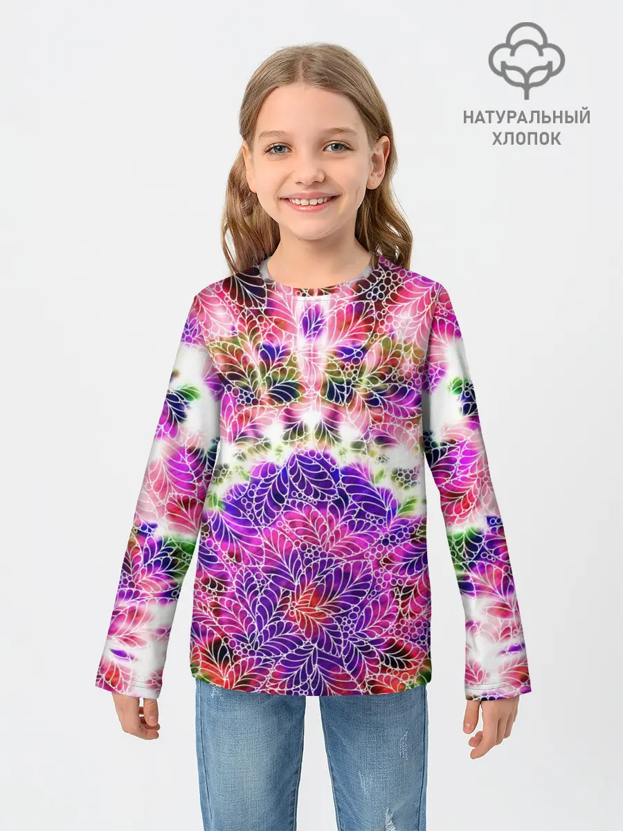 Детский лонгслив / Тай-дай