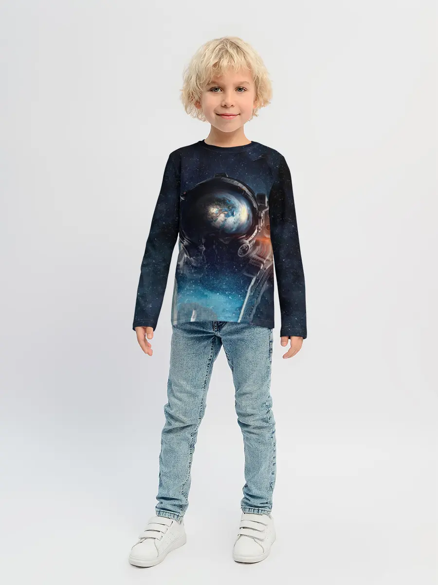 Детский лонгслив / Космонавт