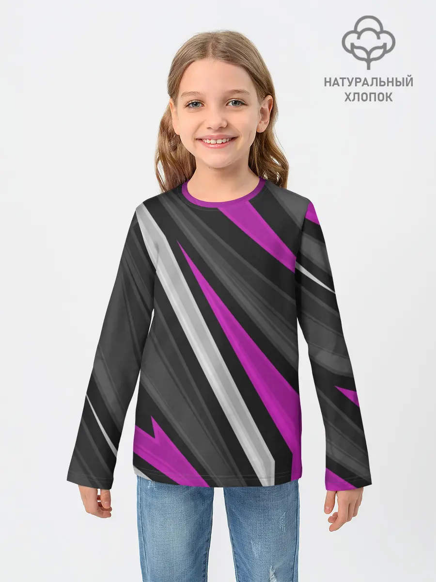 Детский лонгслив / Спортивные линии