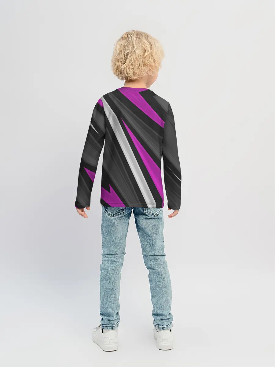 Детский лонгслив / Спортивные линии