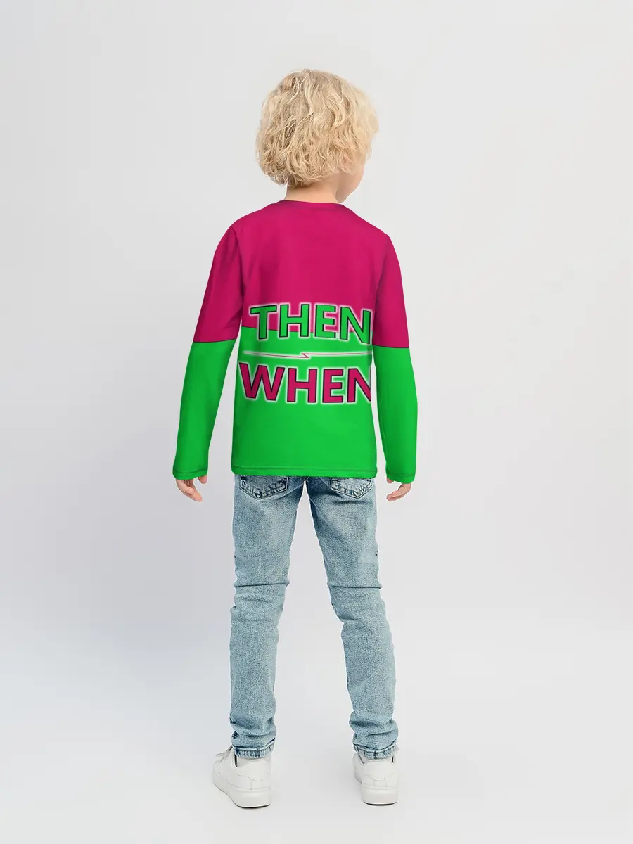 Детский лонгслив / если не сейчас то когда