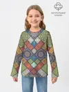 Детский лонгслив / ЛОСКУТНАЯ ВЫШИВКА