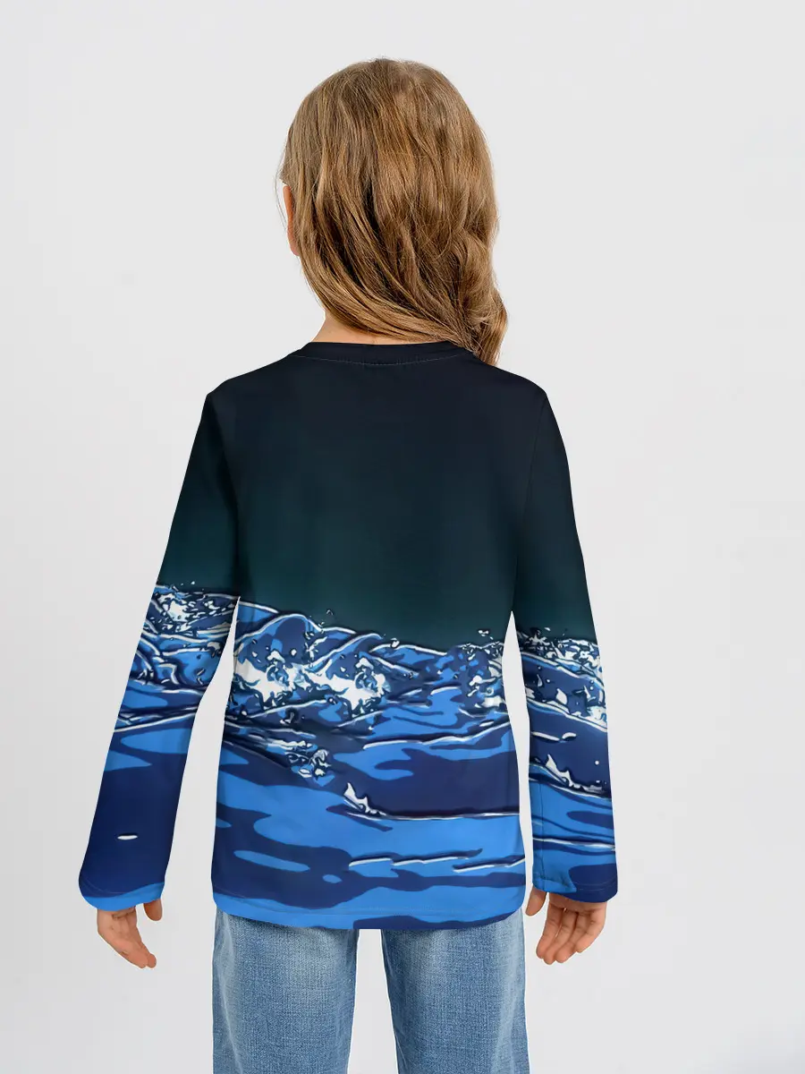 Детский лонгслив / Гию Томиока Кокушибо Kimetsu no Yaiba