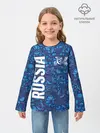 Детский лонгслив / ФОРМА СБОРНОЙ РОССИИ | ГЖЕЛЬ