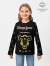 Детский лонгслив / Черные быки | Чёрный клевер