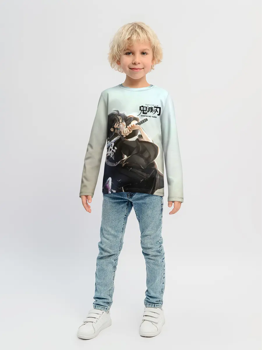 Детский лонгслив / Муичиро Токито Kimetsu no Yaiba