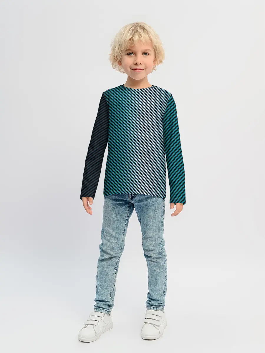 Детский лонгслив / Carbon Blue